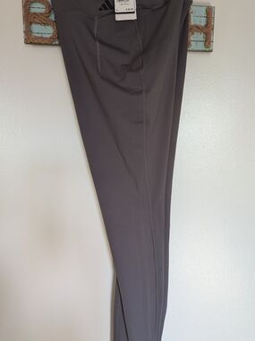 Adidas Women's Dark Charcoal Gray Athletic Leggings